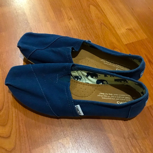 HP!🎉 TOMS | Navy Canvas Shoe - Picture 3 of 5